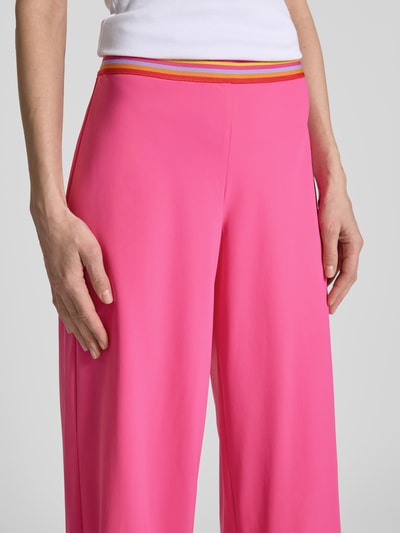 Raffaello Rossi Regular fit culotte met vaste persplooien, model 'SALLY' Felroze - 3