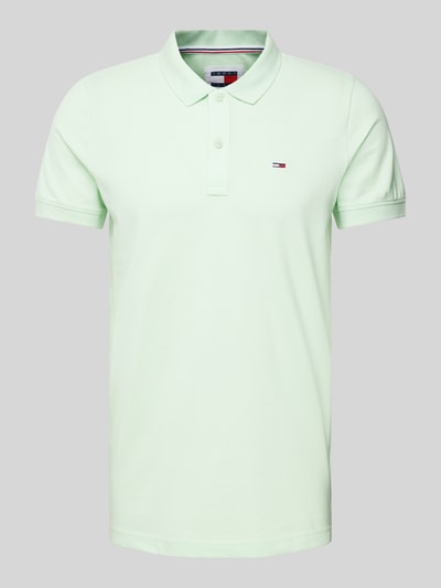 Tommy Jeans Slim Fit Poloshirt mit Logo-Stitching Mint 2