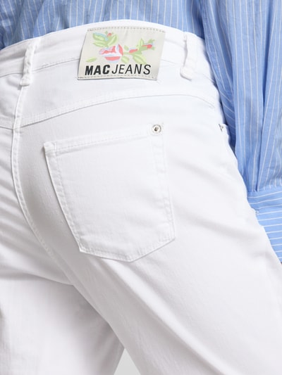 MAC Skinny Fit Jeans mit verkürztem Schnitt Modell 'DREAM SUMMER' Weiss 3