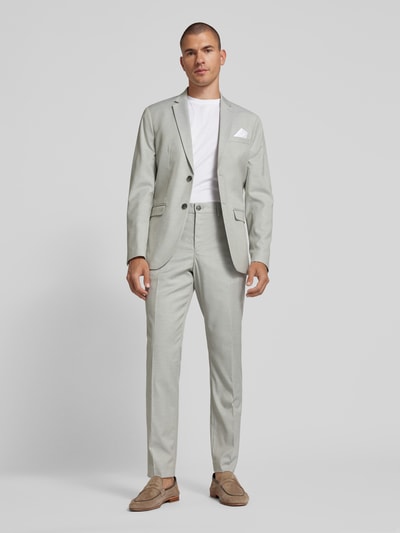 SELECTED HOMME Slim fit 2-knoops colbert met klepzakken, model 'CEDRIC' Lichtgroen - 1