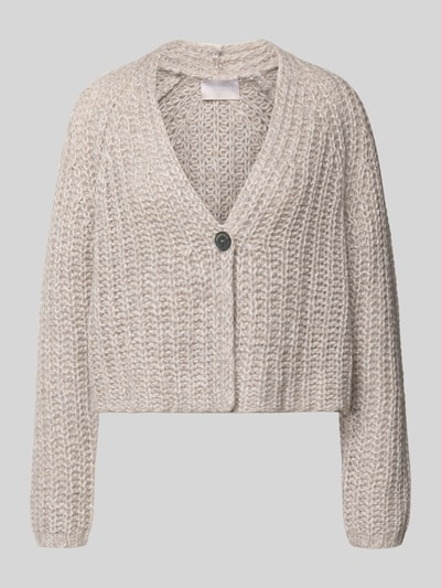 Hemisphere Gebreid jack van kasjmiermix met knoopsluiting Lichtgrijs gemêleerd - 2