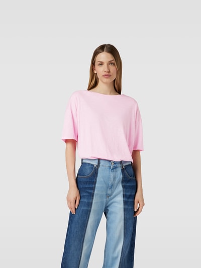 Juvia T-Shirt mit U-Boot-Ausschnitt Rosa 4