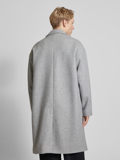 Only & Sons Oversized lange jas met reverskraag, model 'WORF' Lichtgrijs gemêleerd - 5