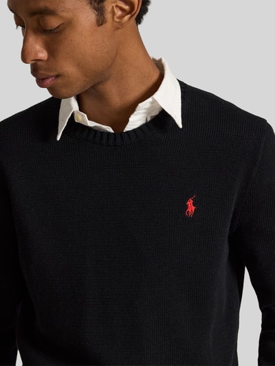 Polo Ralph Lauren Relaxed Fit Pullover aus reiner Baumwolle Black 3