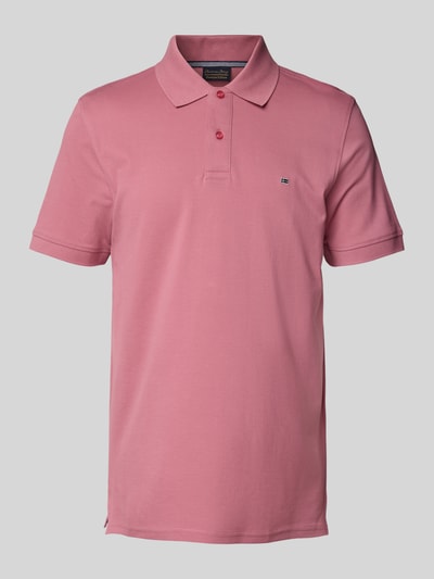Christian Berg Men Regular Fit Poloshirt mit Logo-Stitching Rose 2