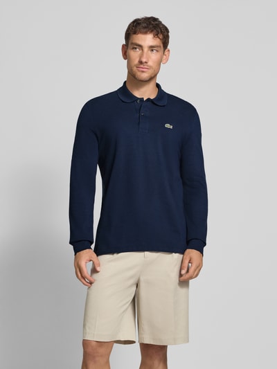 Lacoste Koszulka polo o kroju Regular Fit z czystej bawełny Granatowy 4