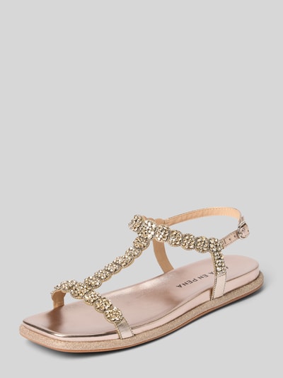 ALMA EN PENA Sandalen met strass-steentjes Metallic beige - 1