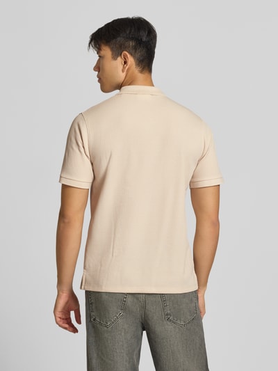 JACK & JONES Koszulka polo z domieszką bawełny, krój regular fit, model 'Austin' Beżowy 5
