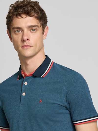 Jack & Jones Regular Fit Poloshirt mit Knopfleiste Modell 'PAULOS' Jeansblau 3