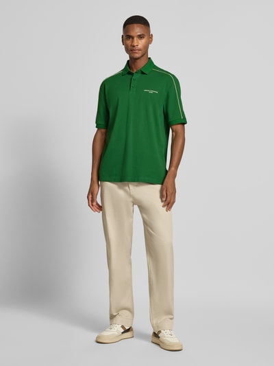 ARMANI EXCHANGE Regular fit poloshirt met labelprint Groen - 1