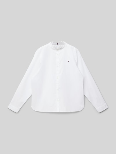 Tommy Hilfiger Teens Overhemdblouse met opstaande kraag Wit - 1