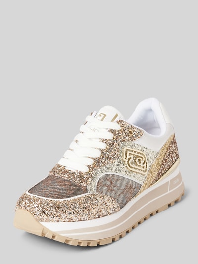 Liu Jo Sneaker mit Label-Details Modell 'MAXI WONDER' Gold 1