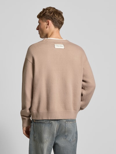 ANOTHER COTTON LAB Strickjacke mit Knopfleiste Beige 5