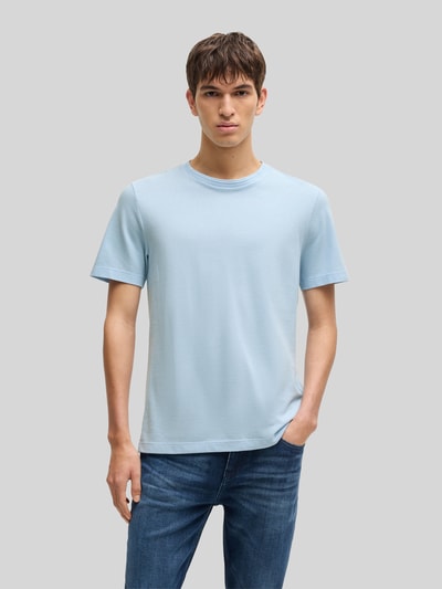 BOSS Regular Fit T-Shirt aus Baumwoll-Mix Modell 'TIBURT 240' Bleu 4