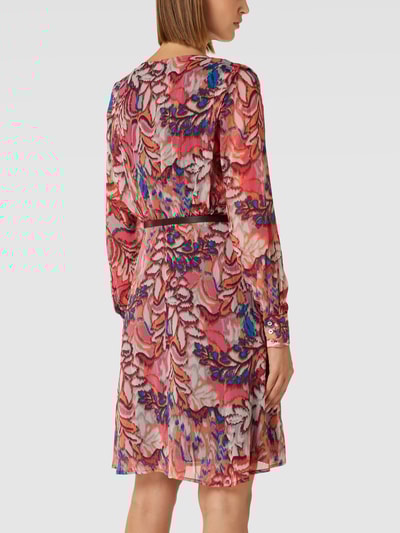 Jake*s Collection Knielange jurk met riem Roze - 5