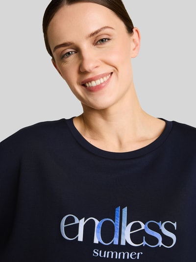 Tom Tailor comfort fit T-shirt Donkerblauw - 3