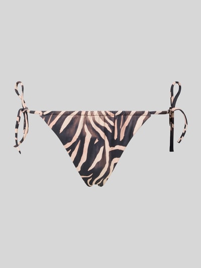 HUGO Majtki bikini w zebrę model 'FANCY' Czarny 1