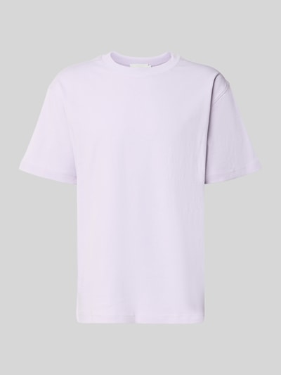 Produktfoto, Relaxed Fit T-Shirt aus reiner Baumwolle Modell 'MAARKOS' von ARMEDANGELS in hellem Flieder, glatte Textur, klassische Form, Herren T-Shirt