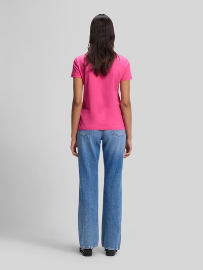 BOSS Orange Regular Fit T-Shirt aus reiner Baumwolle Modell 'ESOGO' Pink 5