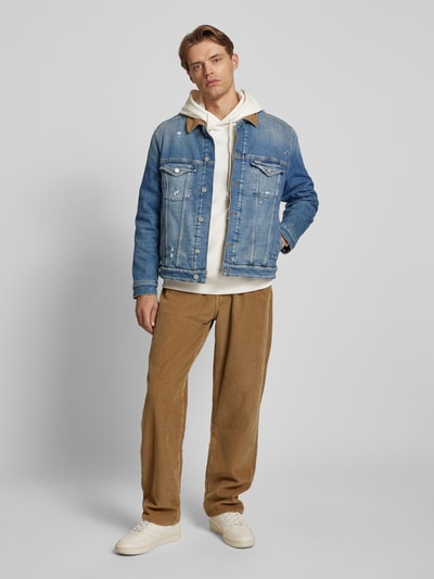 Tommy Jeans Jeansjacke im Used-Look Modell 'RYAN' Blau 1