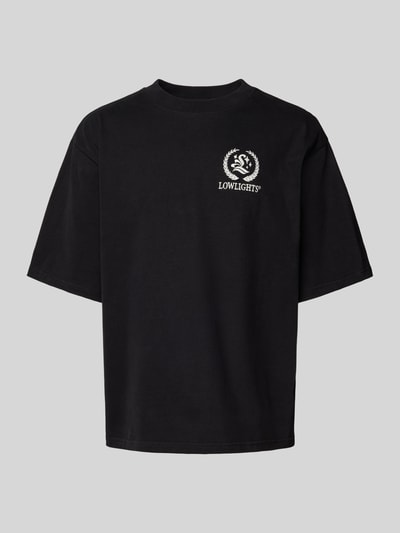 Low Lights Studios T-Shirt mit Label-Stitching Black 2