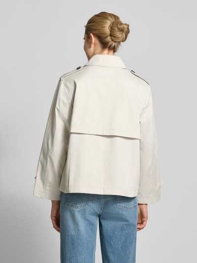 Jake*s Casual Trenchcoat met strookzakken Offwhite - 5