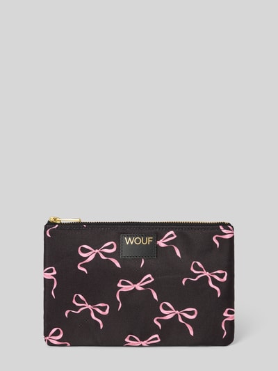 WOUF Pouch met labelpatch, model 'Juliette' Zwart - 1