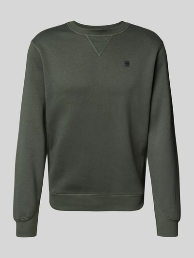 G-Star Raw Sweatshirt mit gerippten Abschlüssen Graphit 2