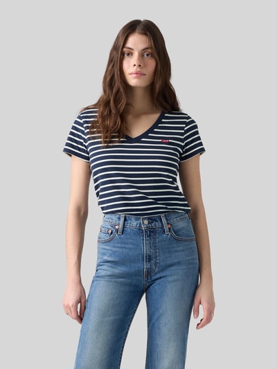 Levi's® Regular Fit T-Shirt aus reiner Baumwolle Dunkelblau 4