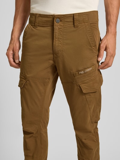PME Legend Cargobroek met labeldetail en klepzakken, model 'Nordrop' Camel - 3