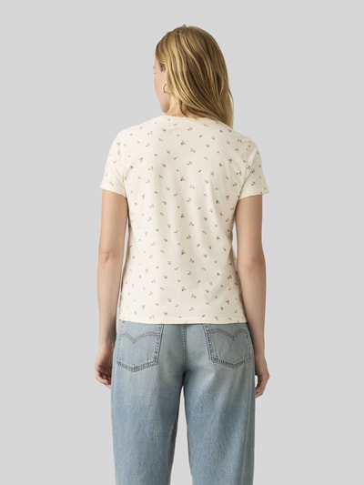 Levi's® Regular Fit T-Shirt mit Logo Patch Offwhite 5