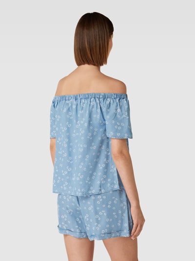 Vero Moda Blouseshirt in denimlook, model 'HARPER' Lichtblauw - 5