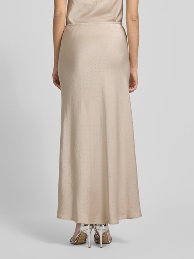 mbyM Maxirock mit Ziersteinbesatz Modell 'Maila' Sand 5