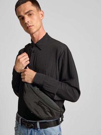 Diesel Bauchtasche mit Logo-Applikation Black 1