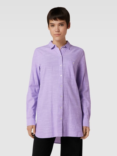 Montego Longbluse mit Webmuster Violett 4