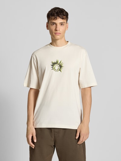 Hugo Blue Regular Fit T-Shirt aus reiner Baumwolle Weiss 5