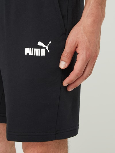 PUMA PERFORMANCE Szorty z dzianiny dresowej z nadrukiem z logo  Czarny 3