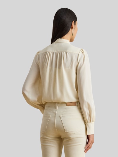 Lauren Ralph Lauren Regular Fit Langarmbluse mit Schluppenkragen Sand 5