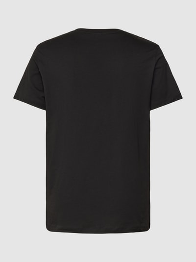 BOSS T-shirt met labelprint Zwart - 3