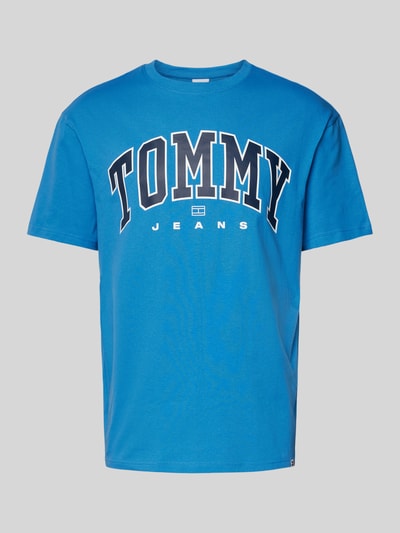 Tommy Jeans T-Shirt mit Label-Print Blau 2