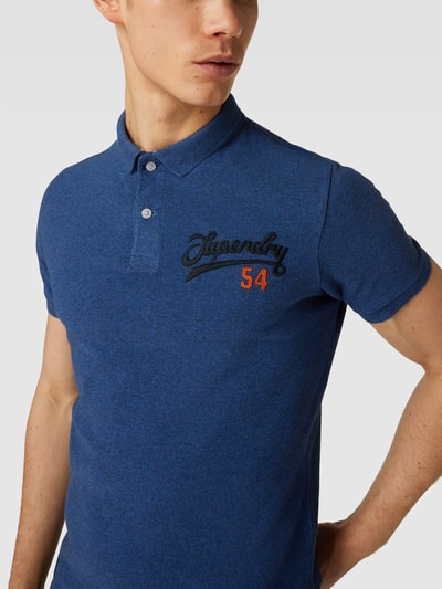 Superdry Poloshirt mit Label-Stitching Modell 'VINTAGE SUPERSTATE' Dunkelblau 3