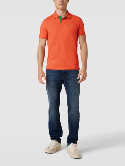 Gant Poloshirt met contraststrepen, model 'CONTRAST COLLAR' Oranje - 1