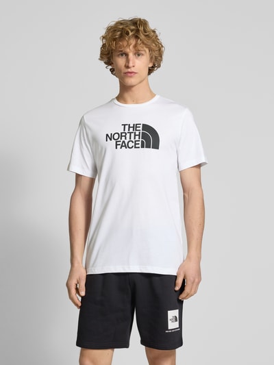 The North Face T-Shirt mit Label-Print Modell 'EASY' Weiss 4