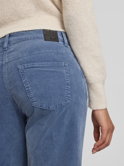 MAC Spodnie sztruksowe z szerokimi nogawkami i wpuszczanymi kieszeniami Niebieski 3