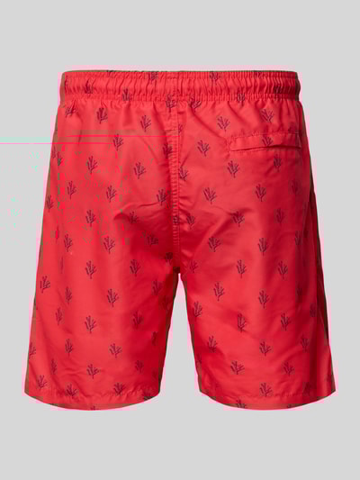 Shiwi Regular Fit Badehose mit Label-Patch Modell 'Mike' Koralle 3