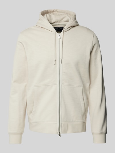 Marc O'Polo Regular Fit Sweatjacke aus reiner Baumwolle mit Zweiwege-Reißverschluss Beige 2