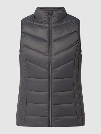 Jake*s Casual Bodywarmer met wattering  Antraciet - 2