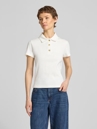 Tommy Hilfiger Slim Fit Poloshirt aus reiner Baumwolle Ecru 4