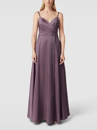 Luxuar Abendkleid mit Herz-Ausschnitt Mauve 1