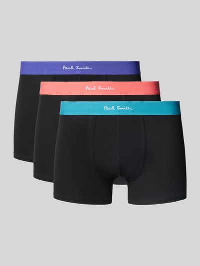 PAUL SMITH Trunks mit elastischem Logo-Bund im 3er-Pack Black 1